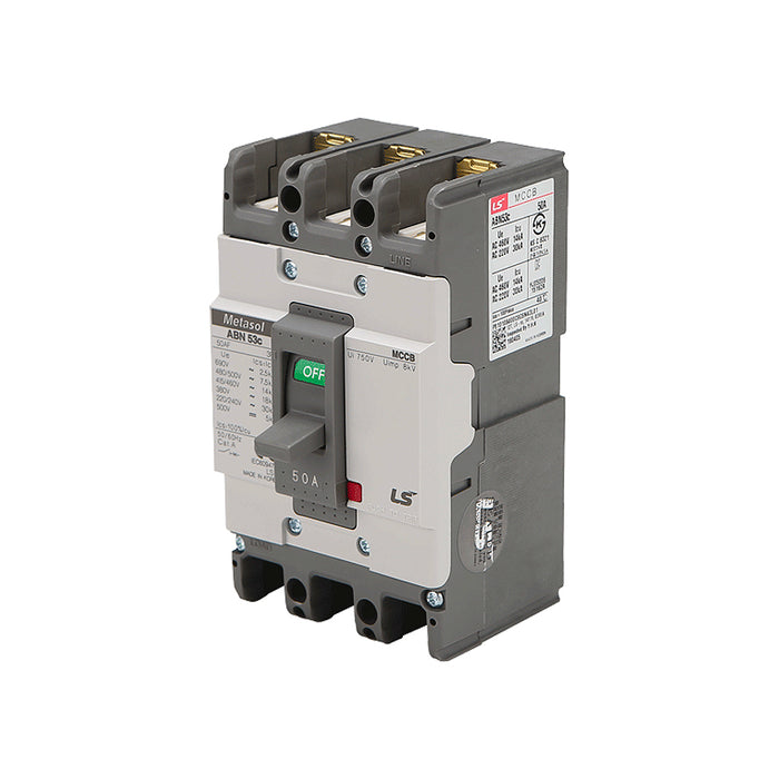 Cầu dao tự động MCCB 3P LS, tải danh định từ 5A ~ 1600A, dòng cắt từ 14kA - 75kA