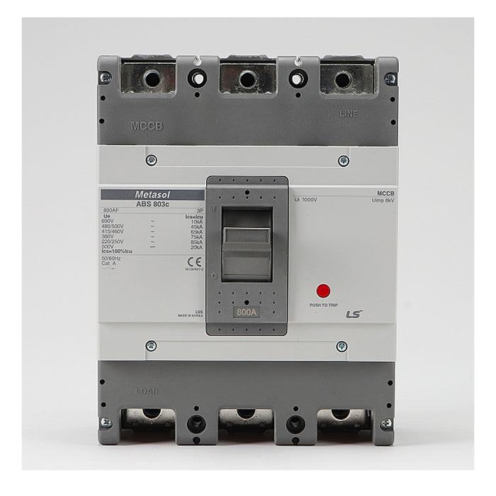 Cầu dao tự động MCCB 3P LS, tải danh định từ 5A ~ 1600A, dòng cắt từ 14kA - 75kA