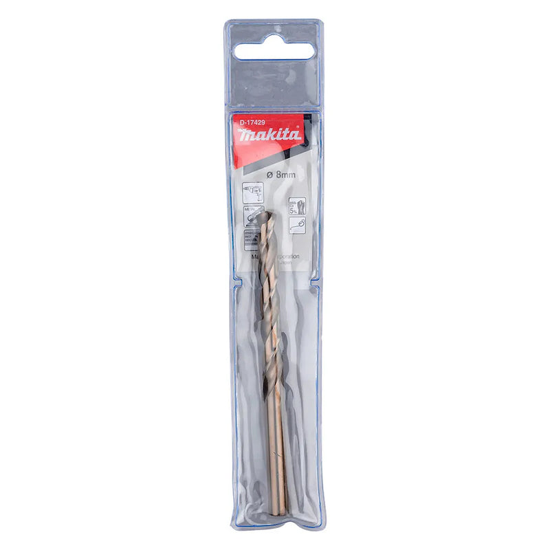Mũi khoan Inox HSS-Co 5% Makita, đuôi tròn, kích thước từ 1.5mm - 13mm