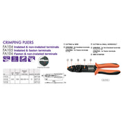 Kìm tuốt dây và bấm đầu cos đa năng Fujiya FA Series 240mm (FA104, FA105, FA106) chính hãng