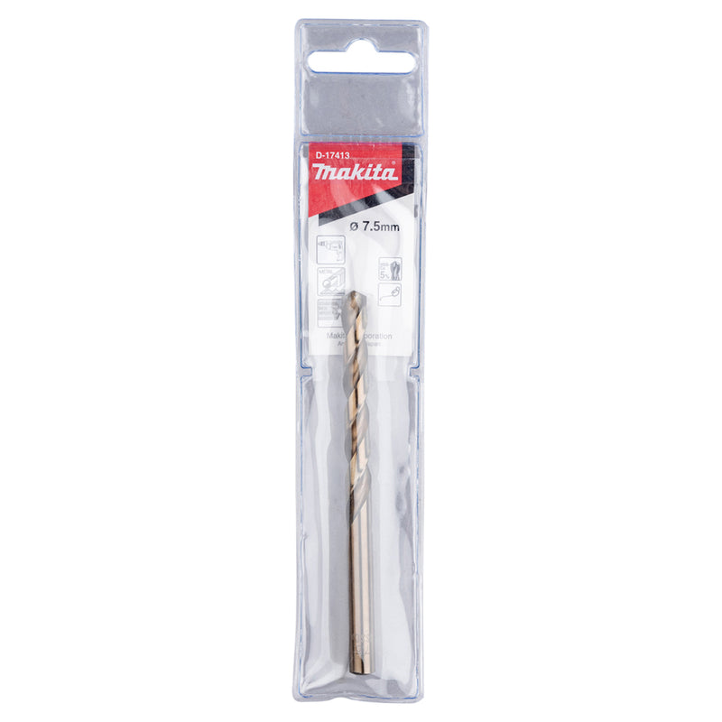 Mũi khoan Inox HSS-Co 5% Makita, đuôi tròn, kích thước từ 1.5mm - 13mm