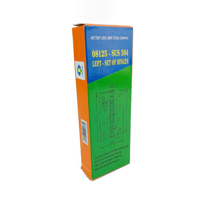 Bản lề cối Inox 304 Việt tiệp, 100mm - 120mm