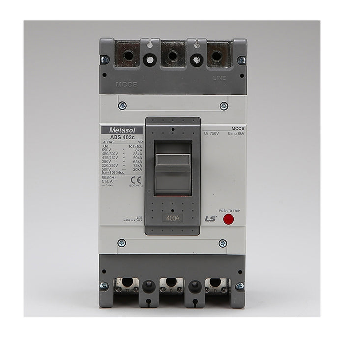 Cầu dao tự động MCCB 3P LS, tải danh định từ 5A ~ 1600A, dòng cắt từ 14kA - 75kA