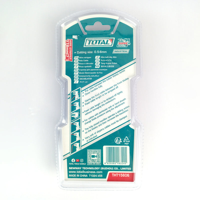 kìm tuốt dây điện mỏ quạ TOTAL THT15606
