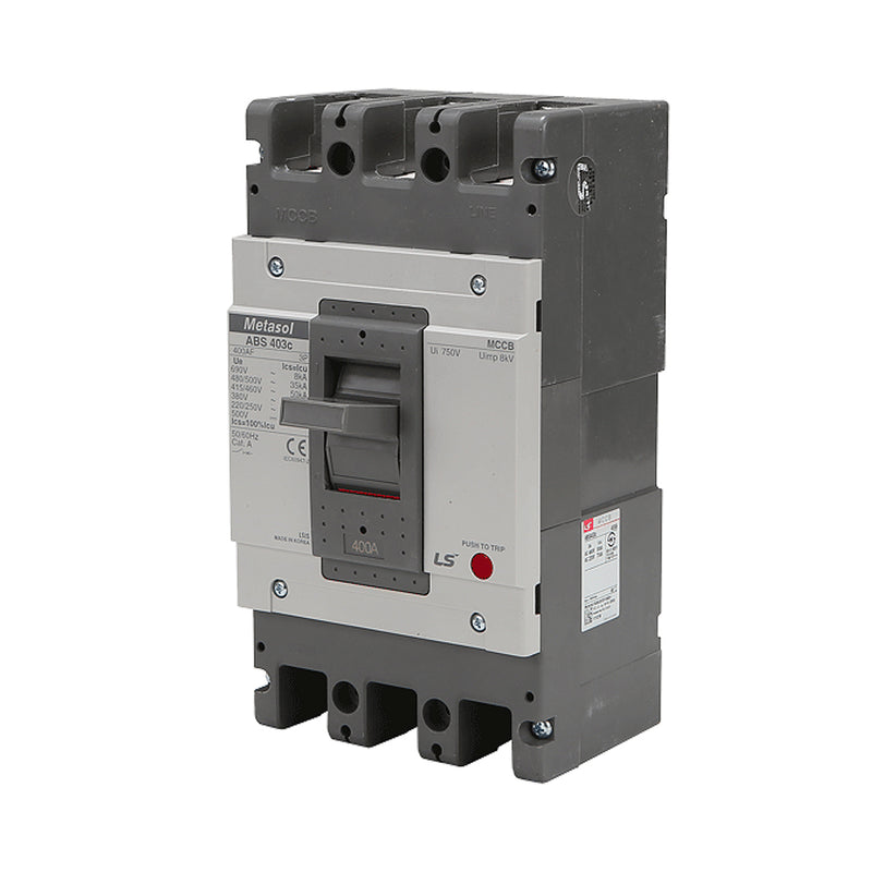 Cầu dao tự động MCCB 3P LS, tải danh định từ 5A ~ 1600A, dòng cắt từ 14kA - 75kA