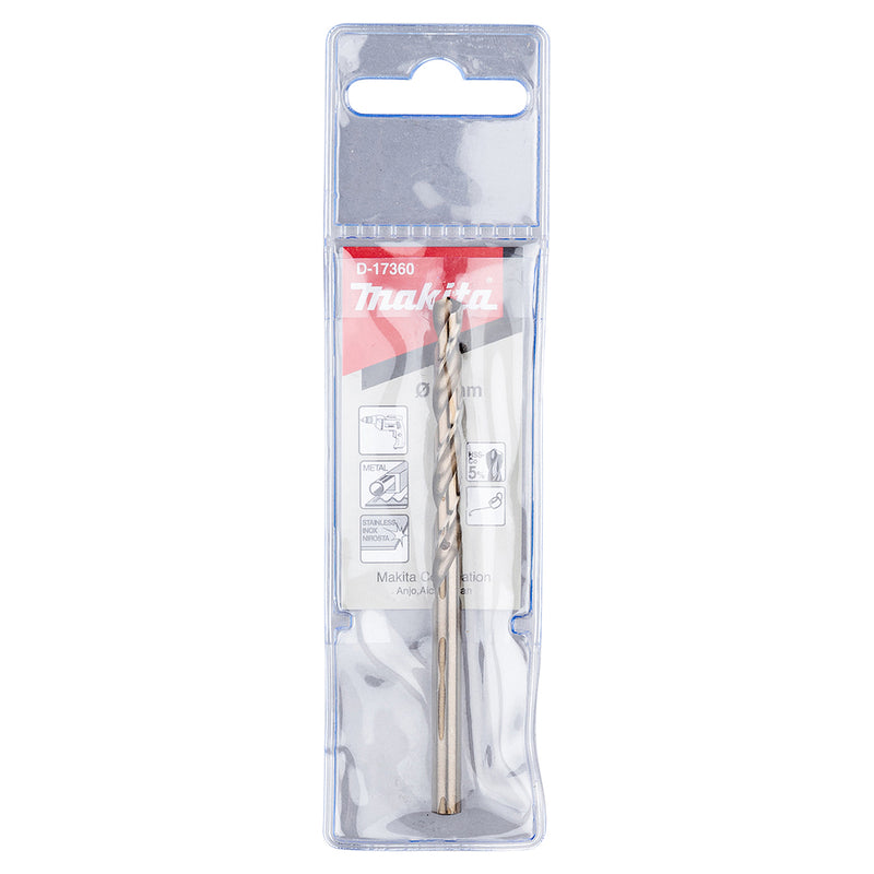 Mũi khoan Inox HSS-Co 5% Makita, đuôi tròn, kích thước từ 1.5mm - 13mm