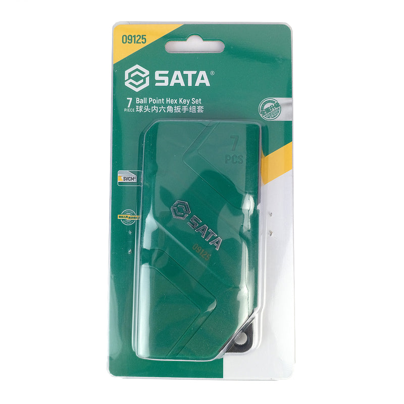 7Pc. Ball Point Hex Key Set SATA 09125