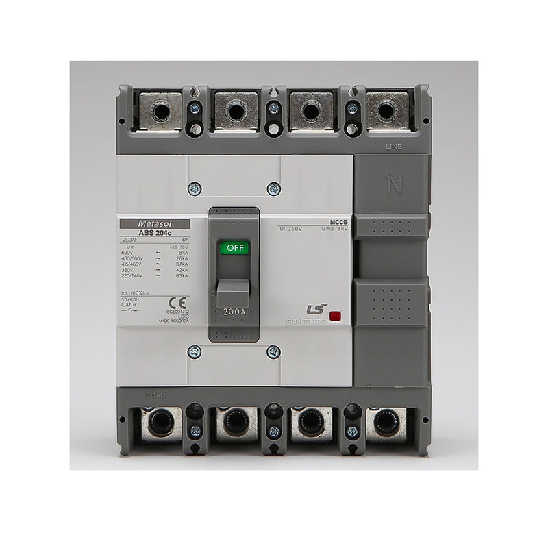 Cầu dao tự động MCCB 4P LS, tải danh định từ 15A ~ 1600A, dòng cắt từ 18kA ~ 75kA