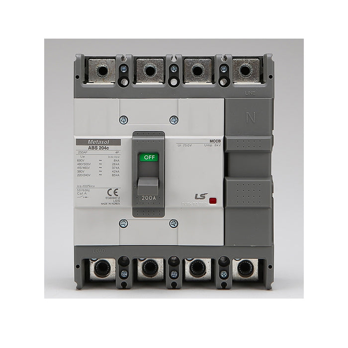 Cầu dao tự động MCCB 4P LS, tải danh định từ 15A ~ 1600A, dòng cắt từ 18kA ~ 75kA