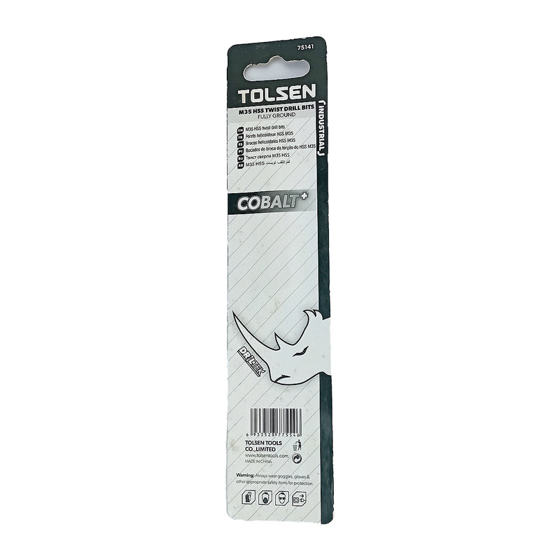 Mũi khoan Inox HSS/M35 (Co5%) tiêu chuẩn công nghiệp 1mm ~ 16mm TOLSEN