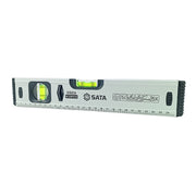 Thước thủy nhôm SATA 300-1200mm, độ chính xác cao, ống thủy chống UV, chống va đập, bền bỉ.