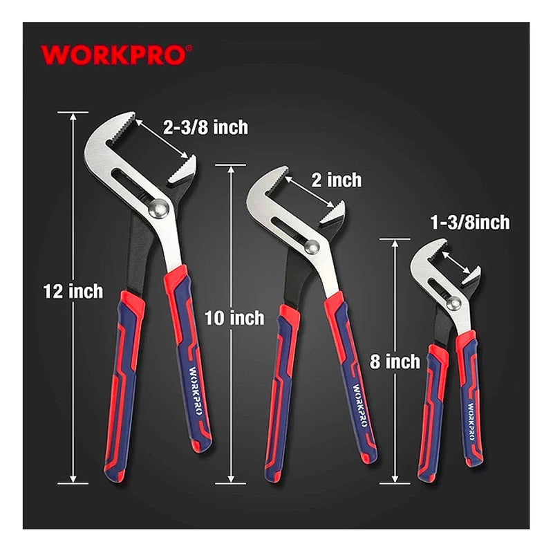 Kìm mỏ quạ bằng thép CR-V, tay cầm bằng nhựa chống trượt Workpro