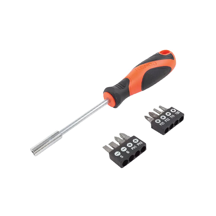 Bộ tua vít đa năng 9 chi tiết Kendo 20236 vật liệu thép Cr-V