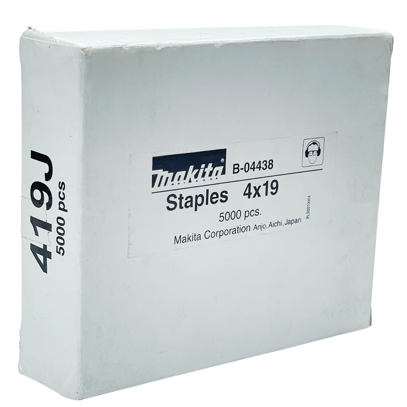 Hộp 5000 đinh ghim U Makita cở đinh 0.6mm (20Ga), chiều rộng 4mm, chiều dài từ 10mm-25mm, dùng cho các máy bắn đinh AT422AZ, DST421