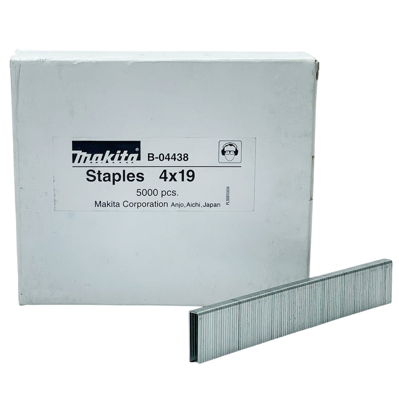Hộp 5000 đinh ghim U Makita cở đinh 0.6mm (20Ga), chiều rộng 4mm, chiều dài từ 10mm-25mm, dùng cho các máy bắn đinh AT422AZ, DST421