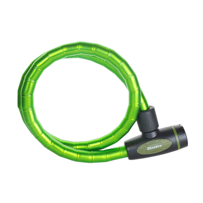 Ổ khóa dây Master Lock 8228EURDPRO cao cấp, dây khóa bằng cáp thép bện được bọc nhựa vinyl nhiều màu dài 1m