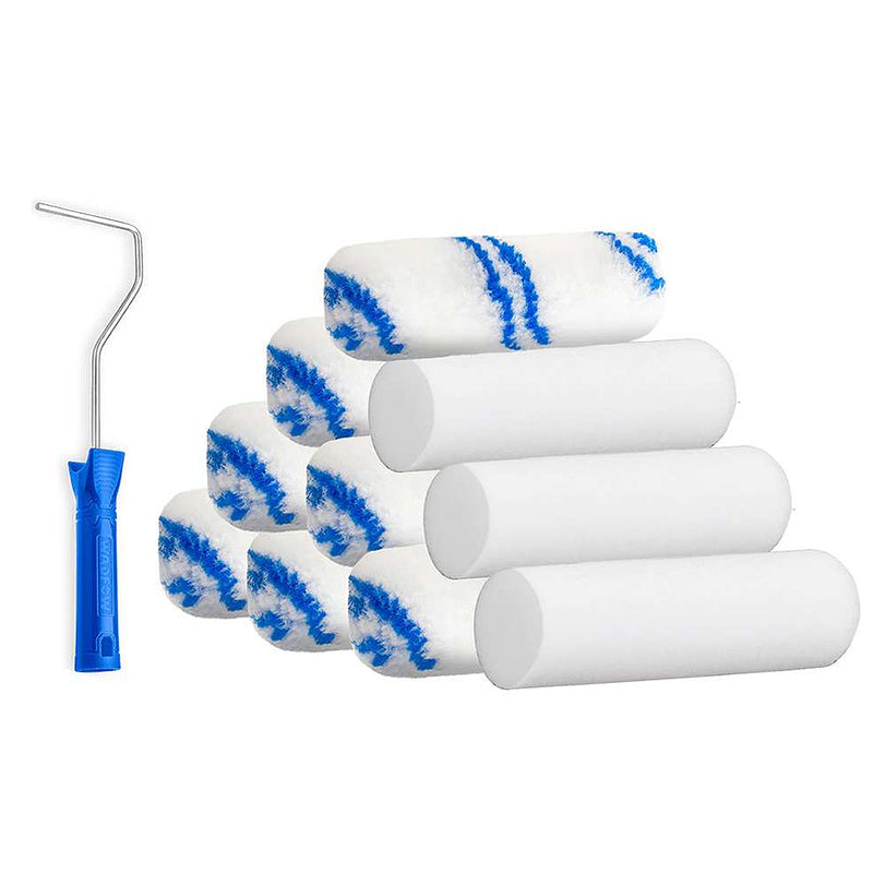 Bộ cọ lăn sơn 11 chi tiết Wadfow WCB5411, kích thước cán lăn 100mm (4 inch), chất liệu xốp Polyester