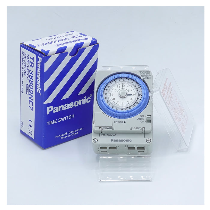 Timer hẹn giờ cài đặt được 96 chương trình chỉnh cơ Panasonic TB38809NE7, có Pin dự trữ lưu 300 giờ