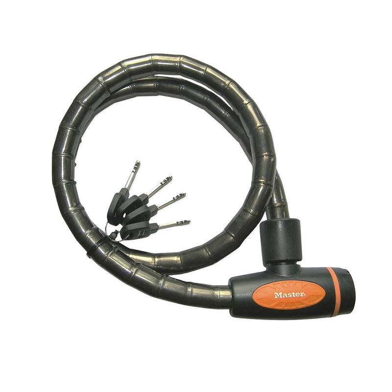 Ổ khóa dây Master Lock 8228EURDPRO cao cấp, dây khóa bằng cáp thép bện được bọc nhựa vinyl nhiều màu dài 1m