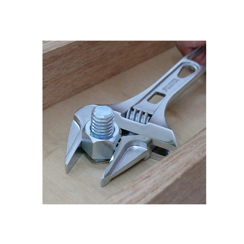 Mỏ lết có điều chỉnh 256mm (10 inch) Fujiya FLA-43F, độ mở ngàm tối đa từ 0 ~ 43mm. Tiêu chuẩn RoHS. Xuất xứ Đài Loan