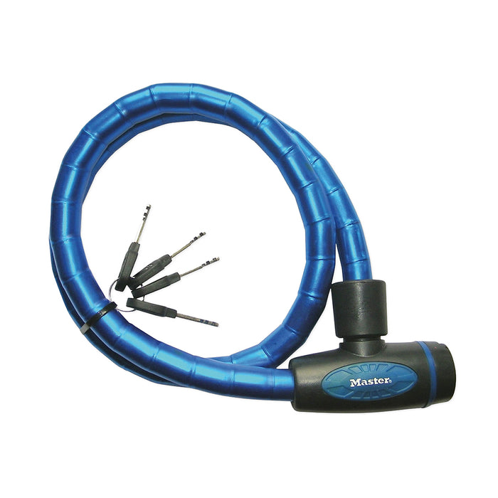 Ổ khóa dây Master Lock 8228 cao cấp, dây khóa bằng cáp thép bện được bọc nhựa vinyl dài 1m