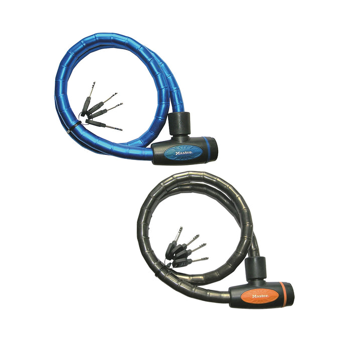Ổ khóa dây Master Lock 8228 cao cấp, dây khóa bằng cáp thép bện được bọc nhựa vinyl dài 1m