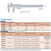Thước kẹp cơ Mitutoyo Series 531 có khóa lò xo