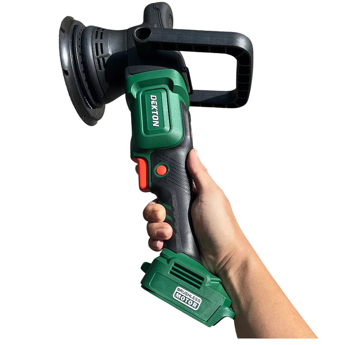 Máy đánh bóng lệch tâm Dekton M21-MDB150BL dùng pin 21V, đường kính đế 150mm