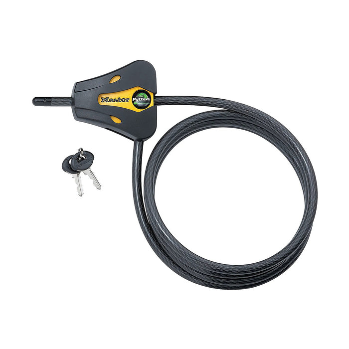 Ổ khóa dây cáp Master Lock 8419DPF cao cấp, dây khóa bằng cáp thép bện được bọc nhựa vinyl dài 1.8m