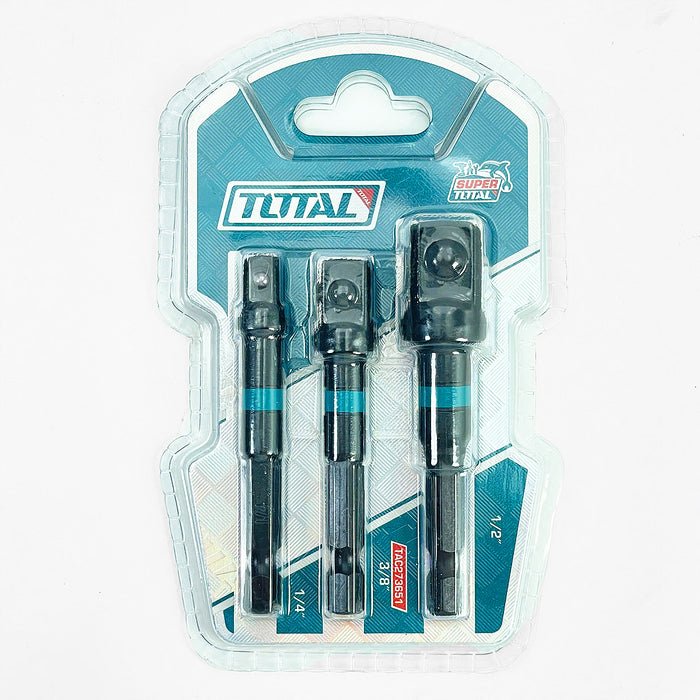 Bộ 3 đầu chuyển vặn tuýp 1/4 inch 3/8 inch 1/2 inch TOTAL TAC273651