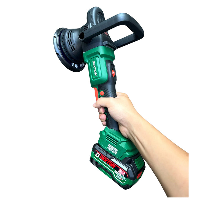 Máy đánh bóng lệch tâm Dekton M21-MDB150BL dùng pin 21V, đường kính đế 150mm