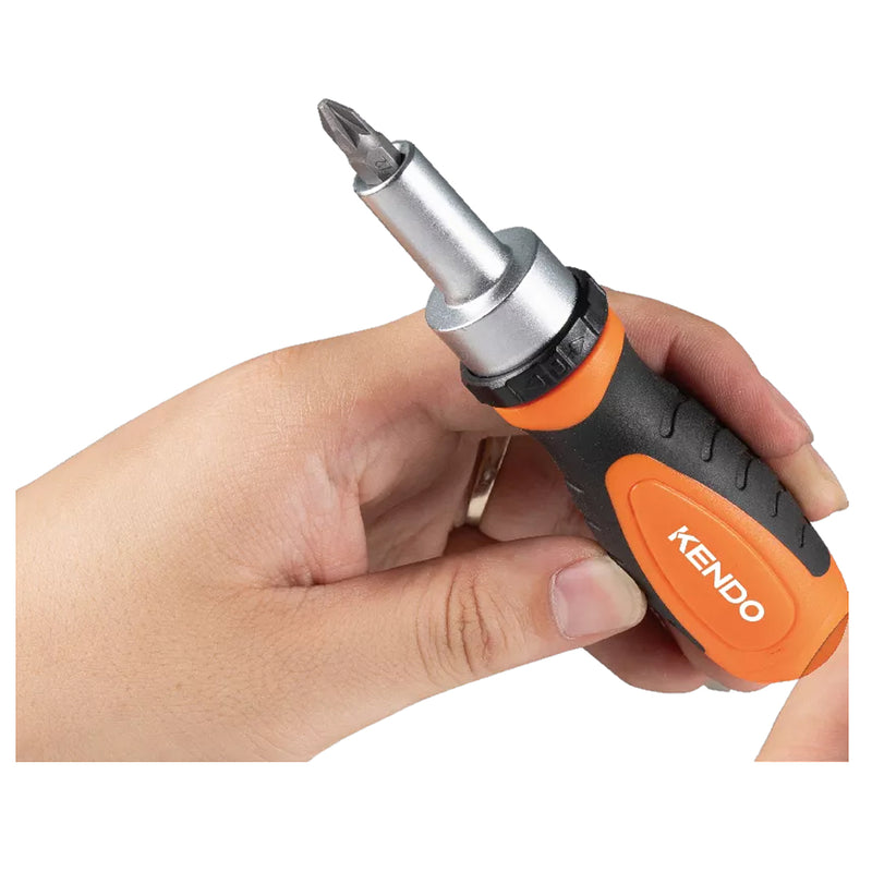 Bộ dụng cụ cần siết và tua vít 1/4" 35 chi tiết Kendo 20548 vật liệu thép Cr-V