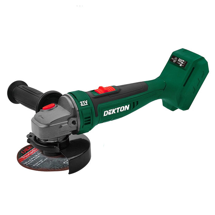 Máy mài góc Dekton M21-AG100CP dùng pin 21V, đường kính lưỡi 100mm công tắc trượt (Chỉ có thân máy)