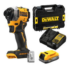 DCF850E1: Thân máy + sạc + 1 Pin dung lượng 1.7Ah Powerstack + Vali
