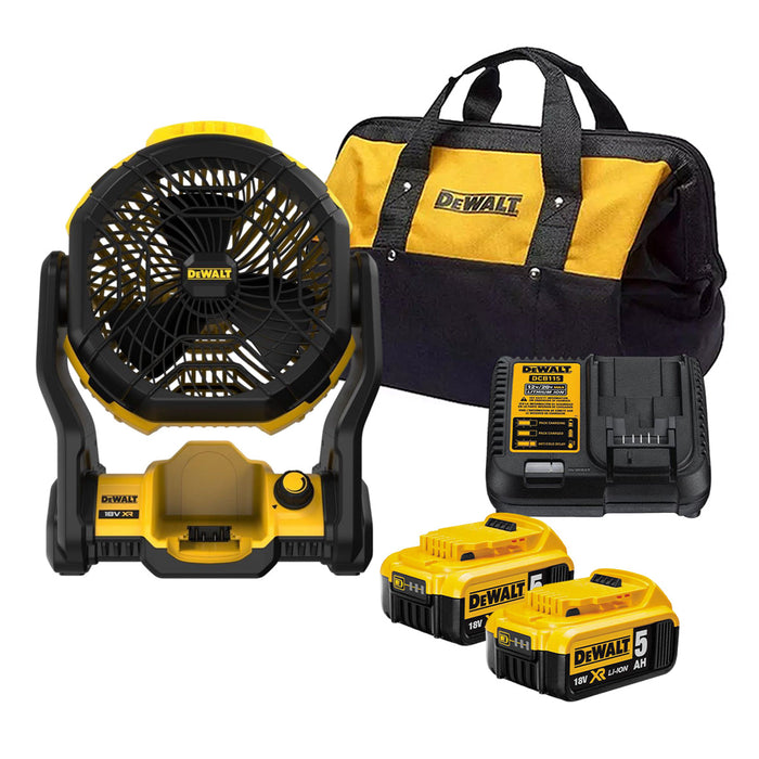 Quạt bàn Dewalt DCE512 dùng Pin 20V dung lượng 5Ah