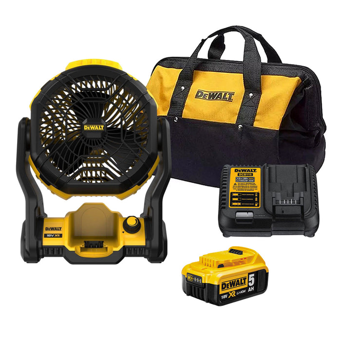 Quạt bàn Dewalt DCE512 dùng Pin 20V dung lượng 5Ah