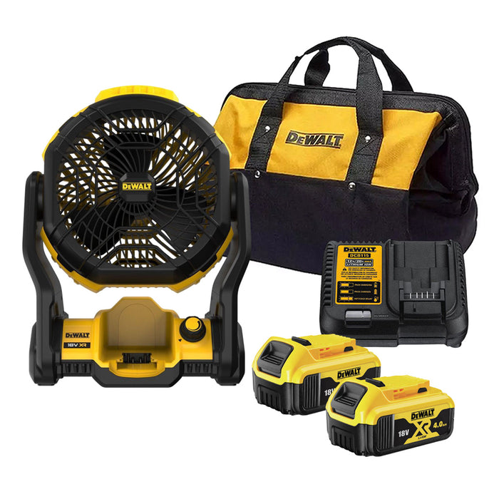 Quạt bàn Dewalt DCE512 dùng Pin 20V dung lượng 5Ah