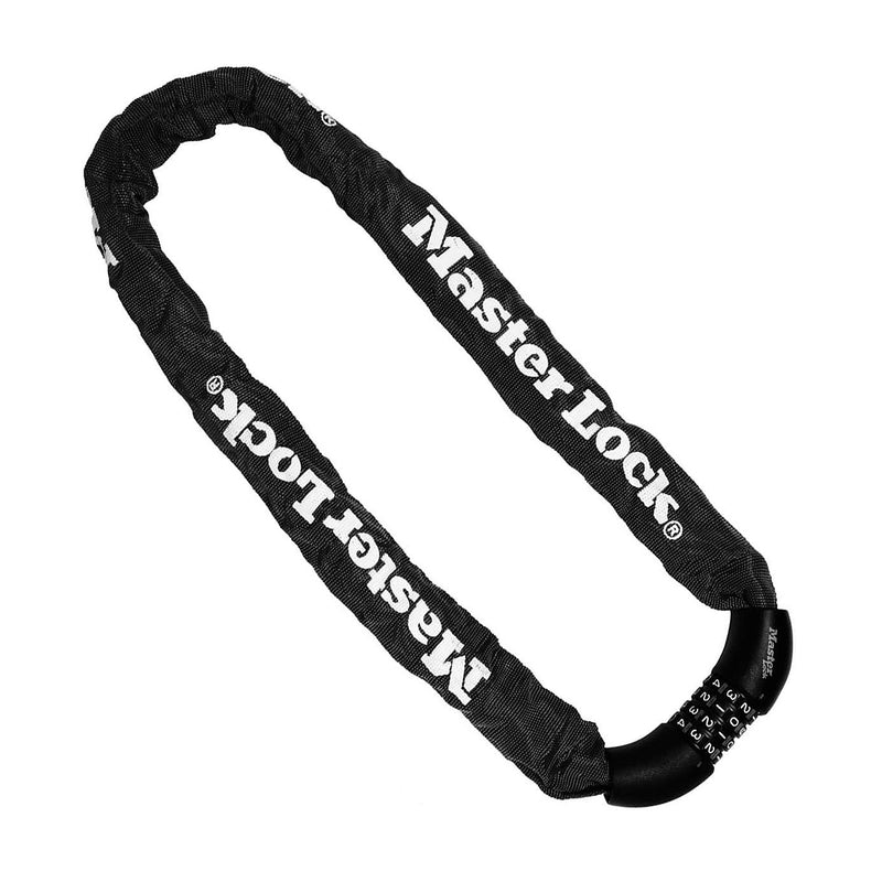 Khóa số dây xích Master Lock cao cấp, dây xích bằng thép cường lực dày 8mm được bọc lớp vải nhiều màu dài 90cm, 4 cọc số