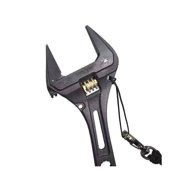 Mỏ lết đa năng có đầu vòng siết đai ốc 220mm (8.5 inch) Fujiya FGL-38-BG (Kurokin Series), chất liệu thép hợp kim cao cấp. Tiêu chuẩn RoHS. Xuất xứ Nhật Bản