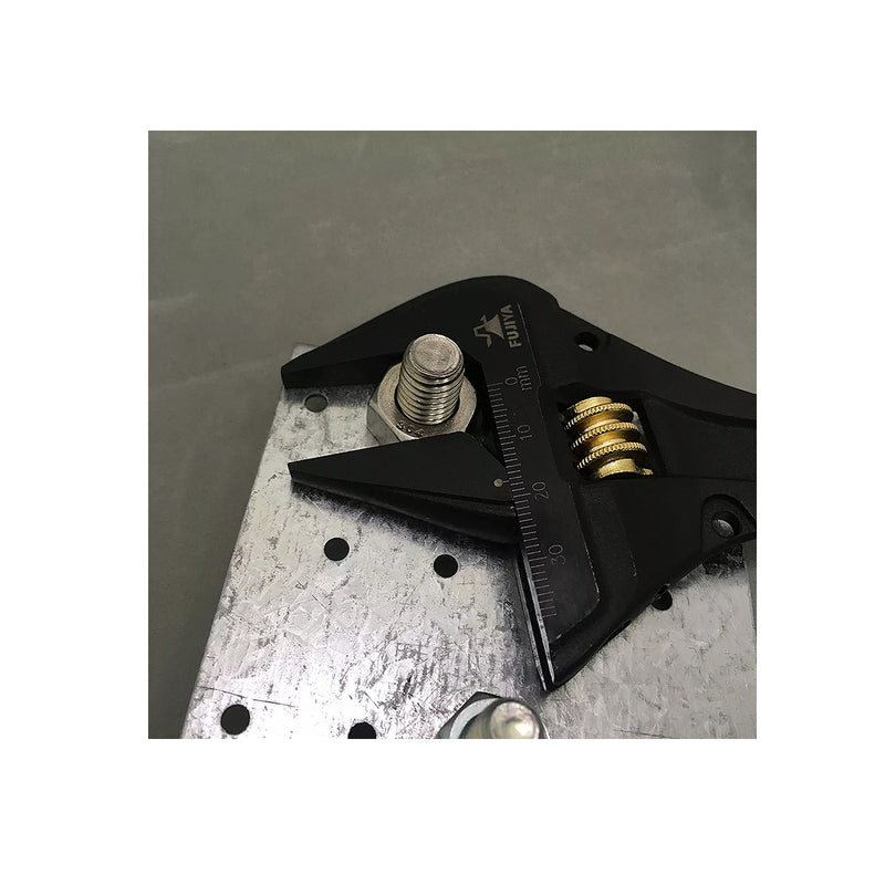 Mỏ lết đa năng có đầu vòng siết đai ốc 220mm (8.5 inch) Fujiya FGL-38-BG (Kurokin Series), chất liệu thép hợp kim cao cấp. Tiêu chuẩn RoHS. Xuất xứ Nhật Bản