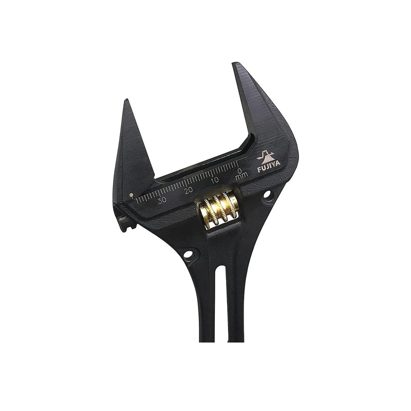 Mỏ lết đa năng có đầu vòng siết đai ốc 220mm (8.5 inch) Fujiya FGL-38-BG (Kurokin Series), chất liệu thép hợp kim cao cấp. Tiêu chuẩn RoHS. Xuất xứ Nhật Bản