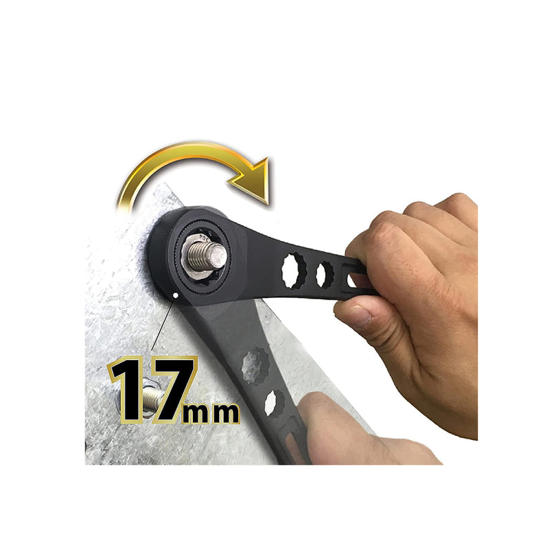 Mỏ lết đa năng có đầu vòng siết đai ốc 220mm (8.5 inch) Fujiya FGL-38-BG (Kurokin Series), chất liệu thép hợp kim cao cấp. Tiêu chuẩn RoHS. Xuất xứ Nhật Bản