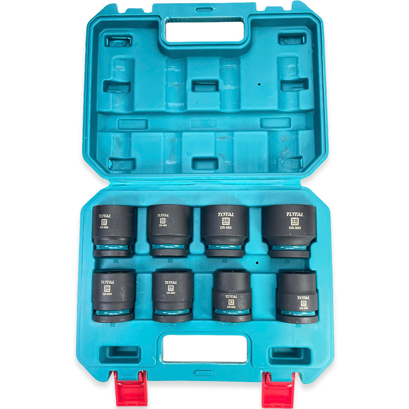 Bộ 8 đầu tuýp ngắn cốt 3/4 inch x 55mm DR Total THKISD34081