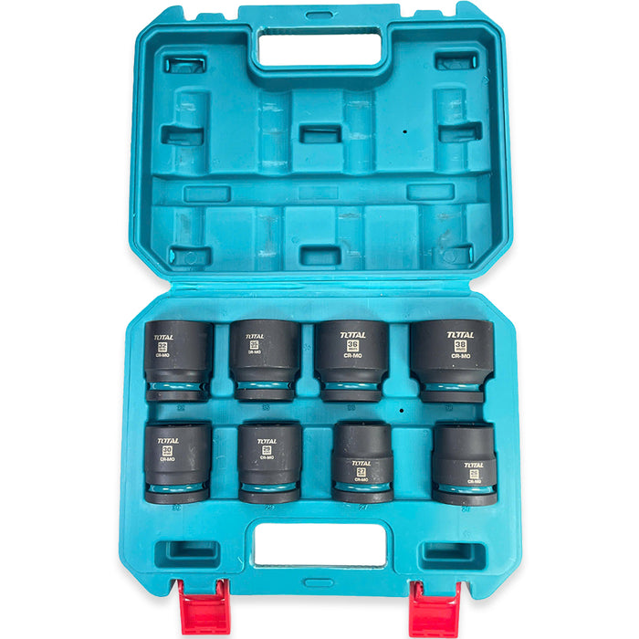 Bộ 8 đầu tuýp ngắn cốt 3/4 inch x 55mm DR Total THKISD34081