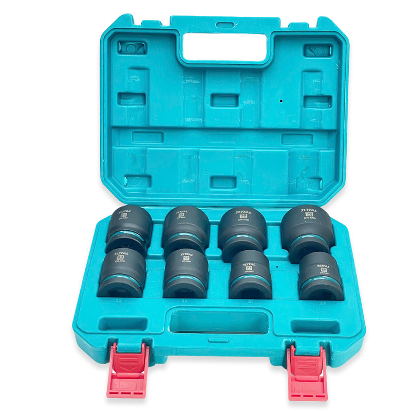 Bộ 8 đầu tuýp ngắn cốt 3/4 inch x 55mm DR Total THKISD34081