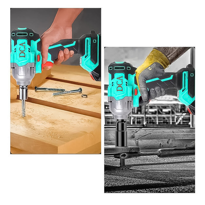 Máy siết bu lông dùng Pin 20V DCA ADPB488 Series, cốt 1/2 inch, lực siết tối đa 488N.m