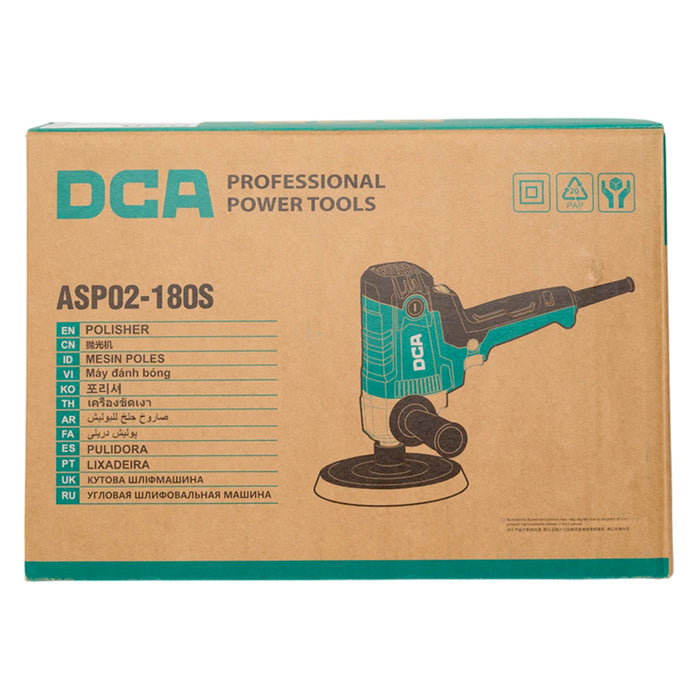 Máy đánh bóng DCA ASP02-180S đường kính đế 180mm, công suất 950W