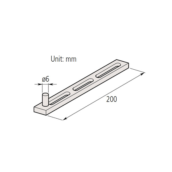 Phụ kiện Mitutoyo - thanh nối dài gá đồng hồ (Extension holder - Mã 900551)