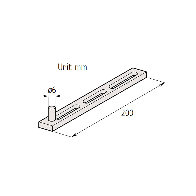Phụ kiện Mitutoyo - thanh nối dài gá đồng hồ (Extension holder - Mã 900551)