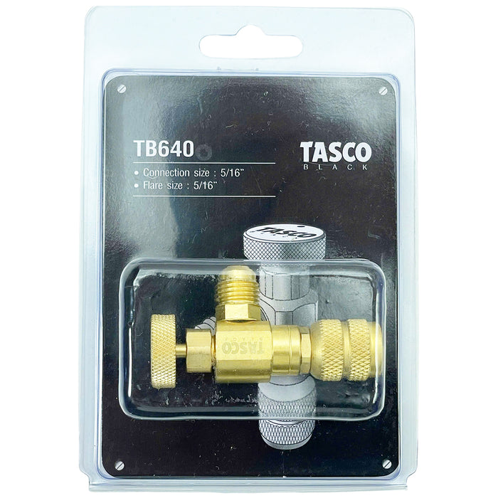 Van nạp gas Tasco TB640, dùng để nạp gas R32, R410A, đầu dây cỡ 5/16 inch